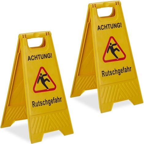 Aufsteller fur rutschgefahr im 2er set