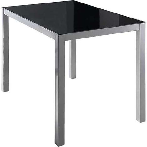 Mesa de comedor Daniela en acabado color negro. 76 cm(alto)110 cm(ancho)75 cm(largo) (1/2)