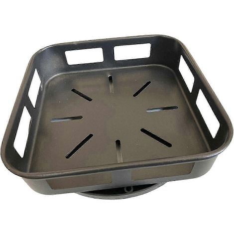 Drehbarer Aufbewahrungsständer (360°), drehbarer Organizer für Schränke, Gewürzregal, Parfüm-Organizer für Speisekammer, Badezimmer, Kühlschrank-Square 1 Tier (1/5)