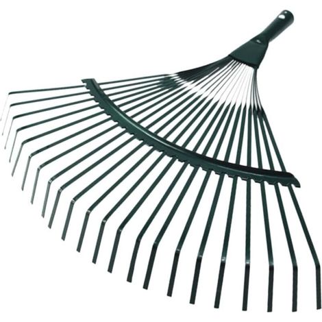 Râteau de Jardin Métallique Dents pour Nettoyage de Mauvaises Outil Pratique pour Jardin Cour (1/5)