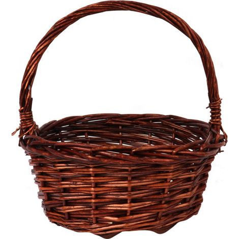 Natürlicher Osterkorb zur Osterdekoration, Durchmesser 23 cm, Höhe 24 cm (1/2)