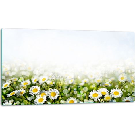 Tagliere della lastra di vetro 52x30 fiori (1/5)