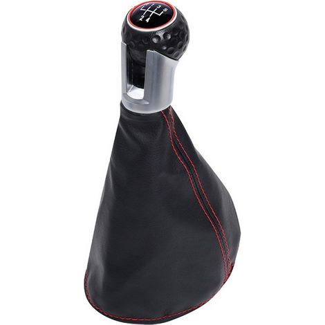 Staubschutz für den manuellen Schalthebel und den Schaltkopf des Volkswagen Golf 3, Redline Schaltkopf, 6-Gang-Set, einteilig. (1/4)
