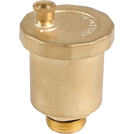 Automatic Air Bleeder DN15 1/2" Brass Automatic Air Bleeder Self-Sealing Air Bleed Valve Automatic Heating Bleeder (1/5)