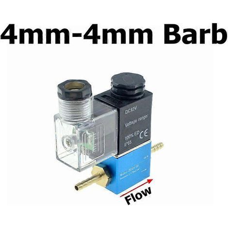 Électrovanne pneumatique 12 V/24 V/220 V, 2 positions, orifice 1/4", 2 voies normalement fermée, référence 2V025-08, pour compresseur d'air. BarbAC 4 mm-4 mm 36 V (1/5)