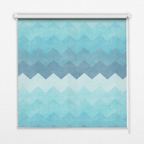Tenda a Rullo Interna per Finestra - Tenda Filtrante Luce - Tenda Privacy - Tenda Decorativa Rettangolare - Rullo per Interni - (100 cm x 100 cm) - Monte dipinto