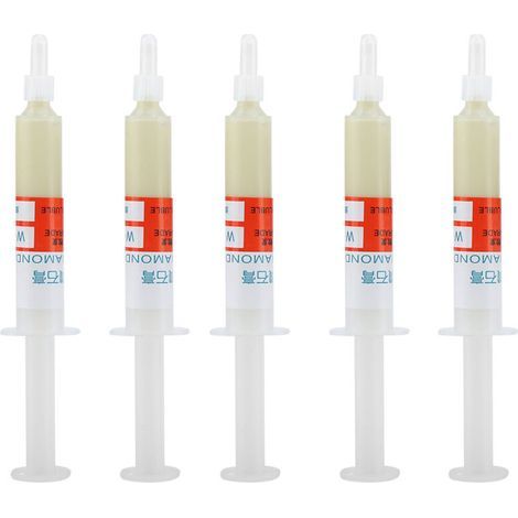 5 Stück Diamantschleifpaste 0,5 Mikron Diamantpolierpaste Läpppaste Schleifpaste Nadeltube (W0.5 10000 Spiegelpolitur) (1/5)