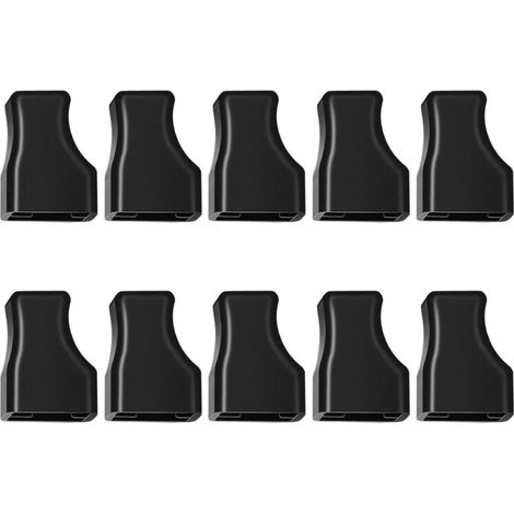 de 10 couvercles en silicone noir réutilisables et faciles à (1/5)