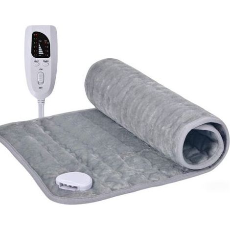 Sous-couverture électrique, 60 x 30 cm, arrêt automatique, protection contre la surchauffe, 6 réglages de température, lavable, chauffe-matelas adapté à tous les matelas standard (1/4)