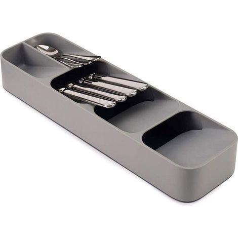 Organisateur de cuillères et couverts de cuisine – Gris – (1/5)