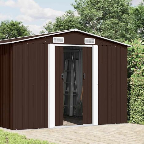 Maison Exclusive - Casetta da Giardino 257x392x181 cm in Metallo Marrone (1/5)