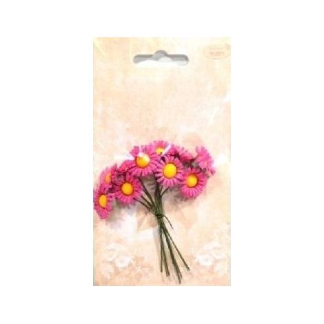 Margherite di carta, 10 pezzi, rosa