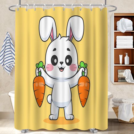 Rideau de bain en polyester 180x180 montage sans perçage séparation douche pour offrir à noël ou un anniversaire (1/5)
