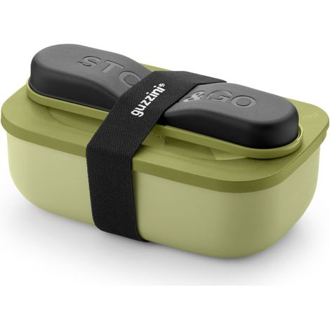 Set Lunch Box con Posate Store&Go Verde Guzzini