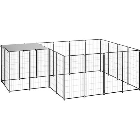 Chenil Noir 6,05 m² Acier
