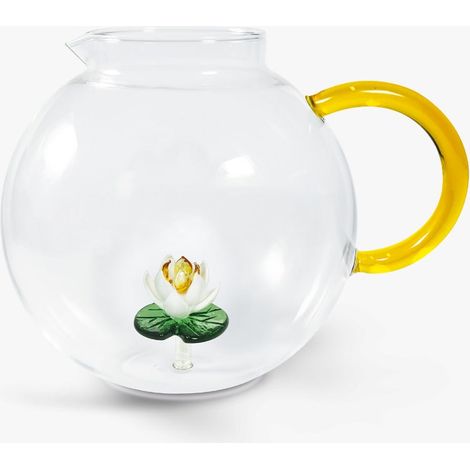 WD LifeStyle Brocca Vetro Borosilicato Cc 1,7 Lt Decoro Ninfea