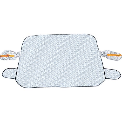 Protection Pare-Brise - Film Alu Composite Coton Non Tissé - 160 x 115 cm - Pour Voiture Standard - Hiver Été - 1 Pièce