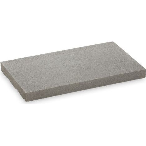 Cubremuros Duero 50 cm - Losa plana con goterón que evita manchas de óxido - 50 × 30 × 4 cm - Unidad - Gris