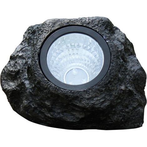 Wasserdichte LED-Solarleuchte für den Außenbereich in dekorativer Steinoptik