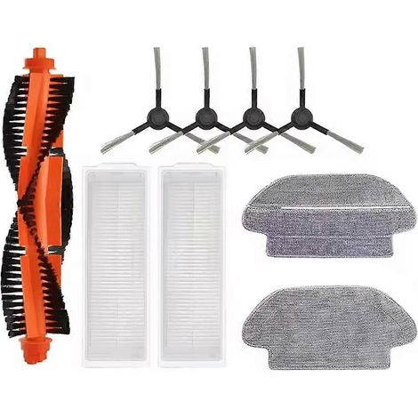 Avec Xiaomi Mijia STYTJ02YM 2S/3C Viomi V2 PRO/V3 SE Conga 3490 de remplacement Roller Side Brosse HEPA Filtre Serpillière Cloth (1/5)