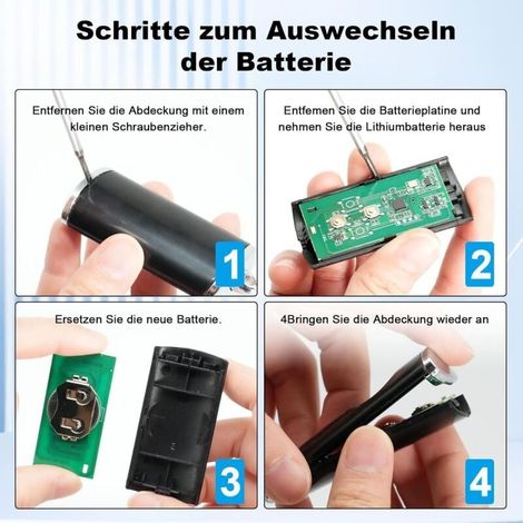 Set mit 2 Garagentoröffnern (868,3 MHz) für Hörmann BS Handsender HSE-4-868-BS, HSE2-868-BS, HS4-868-BS, HS1-868-BS, HSS4-868-BS, HSP4-868-BS, 2 Kanäle (1/5)