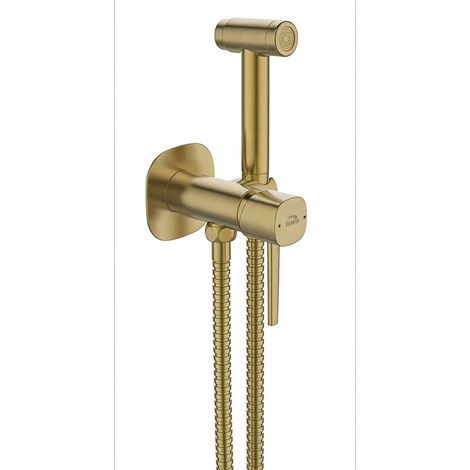 Batteria bidet a incasso con doccetta bidet oro spazzolato – elegante e funzionale (1/2)