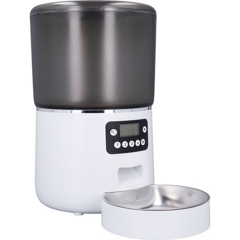 Distributeur Automatique - [Marque] - 4L - Acier Inoxydable 304, Double Alimentation, Minuterie Intelligente, Facile à Nettoyer (1/4)