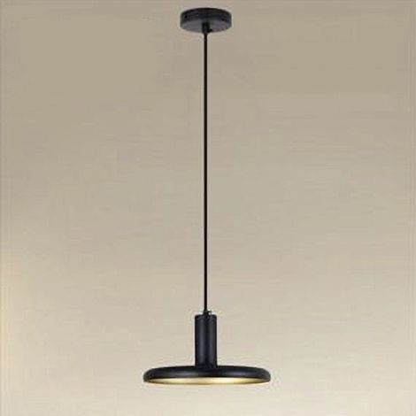 TRADE SHOP - Lampadario A Sospensione Design Moderno Con Paralume In Ferro Nero Oro E27 Ip20 33757 -