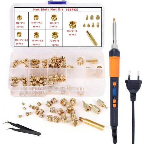 168 pièces Pointes à Souder pour Inserts Filetés M2-M8 (1/5)
