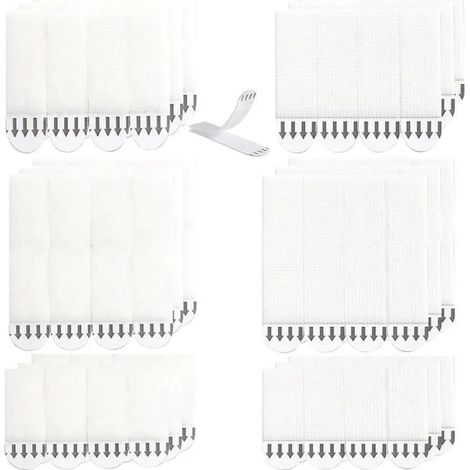 36 Paires (72 Bandes) Grand Languette Accroche Tableau, Accroche Tableau sans Percer,Bandes de Suspension pour Photos pour Accrocher (1/4)