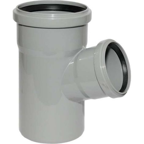 HT Abzweig mit Muffe und Gummidichtungen HT-Rohr DN 110/75 67° HTEA