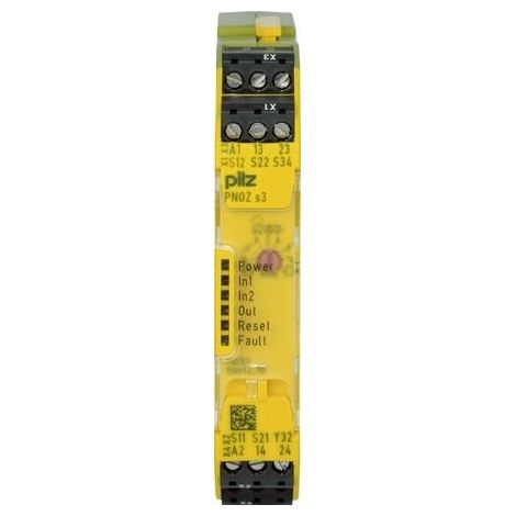 Relè di sicurezza Pilz PNOZ s3 24 V DC 2 contatti N/O