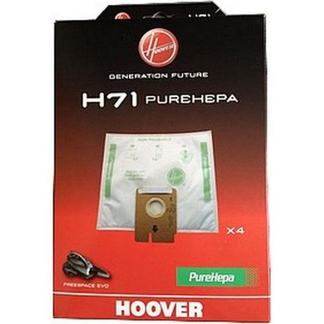 Boite de 4 sacs H71 (230450-44512) (35601069) Aspirateur HOOVER