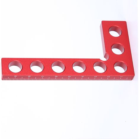 Aolidsive 90-Grad-Winkelmesser, Präzisionswerkzeug für die Holzbearbeitung, Konstruktion aus Aluminiumlegierung, präziser rechtwinkliger Winkelmesser für die Holzbearbeitung, 10 cm Messbereich für Hob
