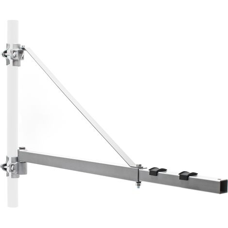 Wiltec – Bras pivotant pour lampe de quai – Charge jusqu’à 600 kg – Portée 1100 mm – Fixation murale orientable pour treuils et palans (1/4)
