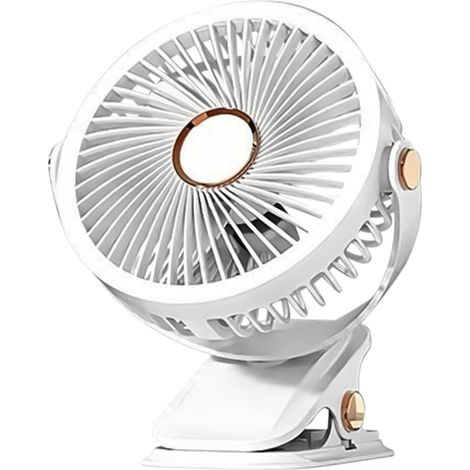 Ventilateur À Pince Compact Sans Fil Rechargeable Type-C (1/5)