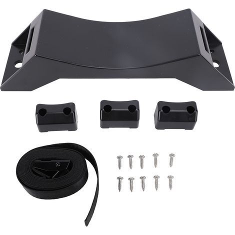 Ortviai Support mural pour bouteille de gaz en plastique robuste avec sangle en nylon de 2 m – noir (1/5)