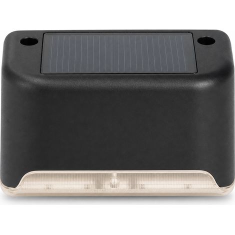 Lampe Solaire Étanche pour Escalier Terrasse Noir 8 cm (1/5)