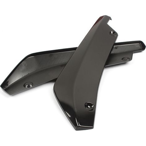 BRAVIX 2 Pièces Diffuseur De Spoiler De Pare-Chocs Arrière, Universal Carbon Fiber Rechercher Voiture Pare-Chocs Arrière Diffuseur à Lèvres, Voitures Garniture De Pare-Chocs Autocollant Lèvre(Noir) (1/4)