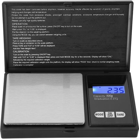 Balance numérique de précision pour pièces d'or Pearl Sleeve, 0,01 µg, avec écran LCD. (1/5)