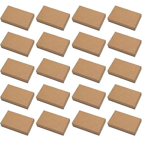 Boîte d'emballage en papier kraft (20 pièces) (1/3)
