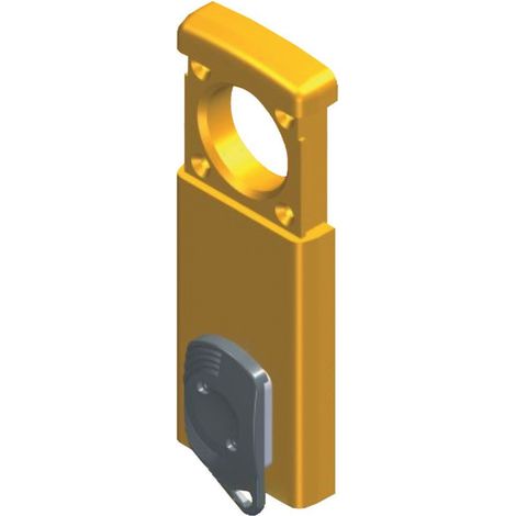 Protège cylindre magnétique profil rond - C.E.DISTRIBUTION                                                              Chromé satiné (1/2)