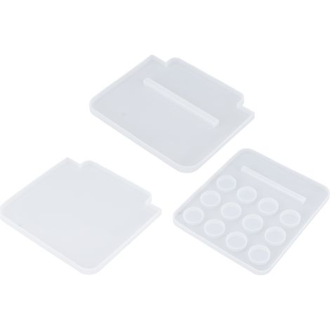 Moules en résine silicone, présentoir, outil de moulage lavable et réutilisable, accessoires de loisirs créatifs (1/5)