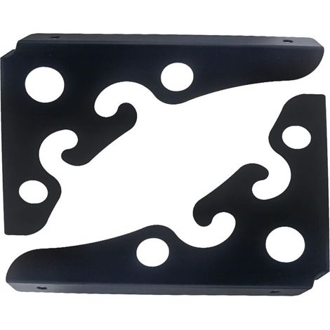 2 Pcs Black Shelf Brackets Rustic Wall Shelf Brackets Triangle Wall Shelf Brackets Shelf Fixings Floating Shelf Brackets, for Kitchen, Living Room(Size:15x15cm/5.9x5.9in)