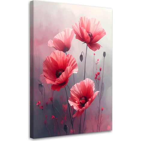 Leinwandbilder Feld rote Mohnblumen 20x30 (1/5)