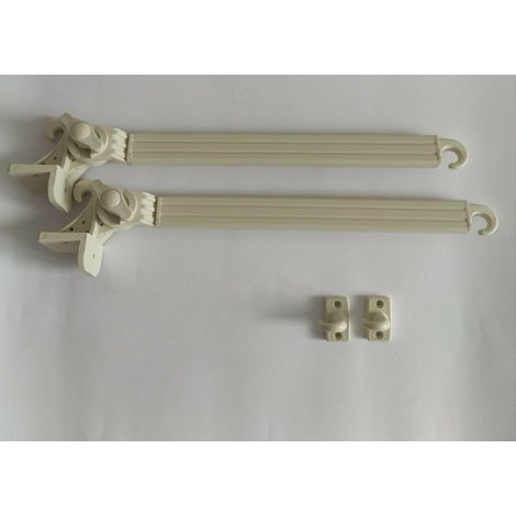 Braccetti per Tende da Sole in Alluminio 70 cm Coppia Kit con Ganci Vari Colori (1/5)