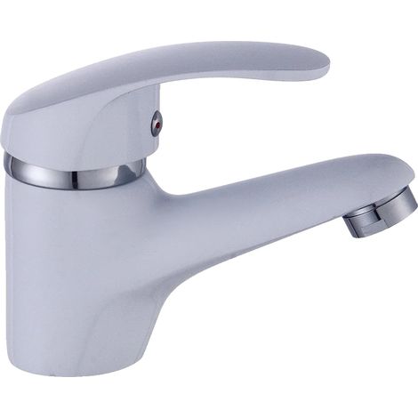Robinet de lavabo, monté sur le plan de travail, noyau de vanne en laiton, boîtier en métal (1/2)
