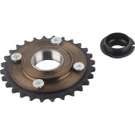 Kit d'embrayage de vélo en acier avec pignon 420 28T et volant moteur pour vélo électrique modifié (1/5)