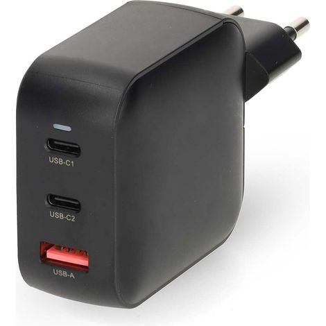 Chargeur mural 100 w gan pd30 fonction de charge rapide 25 nedis - wgcha100wbk (1/5)