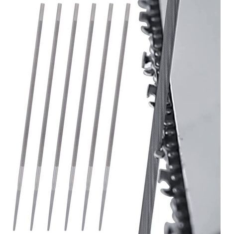 4,8 mm runde Kettensägenkettenfeilen, 6 Stück, runde Schärffeilen zum Reparieren und Schärfen (1/5)